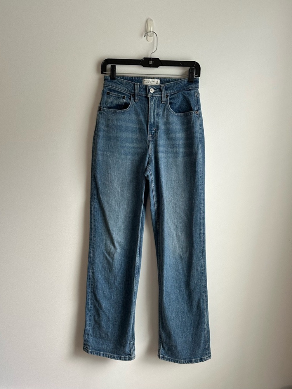 Abercrombie High Rise 90s Relaxed Jeans Size 25 Short Curve Love